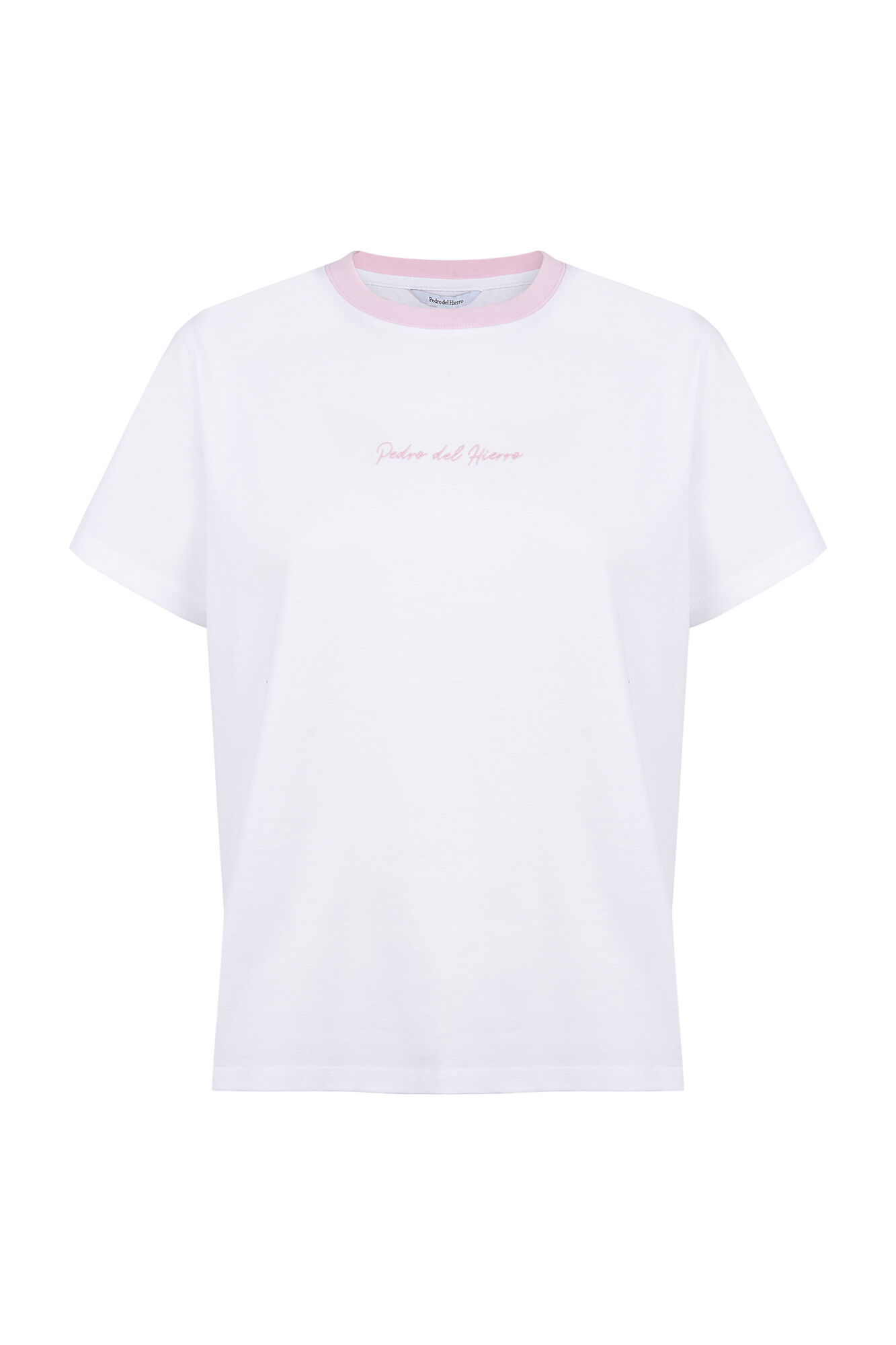 Pedro del Hierro Contrast T-shirt pedro del hierro Pink