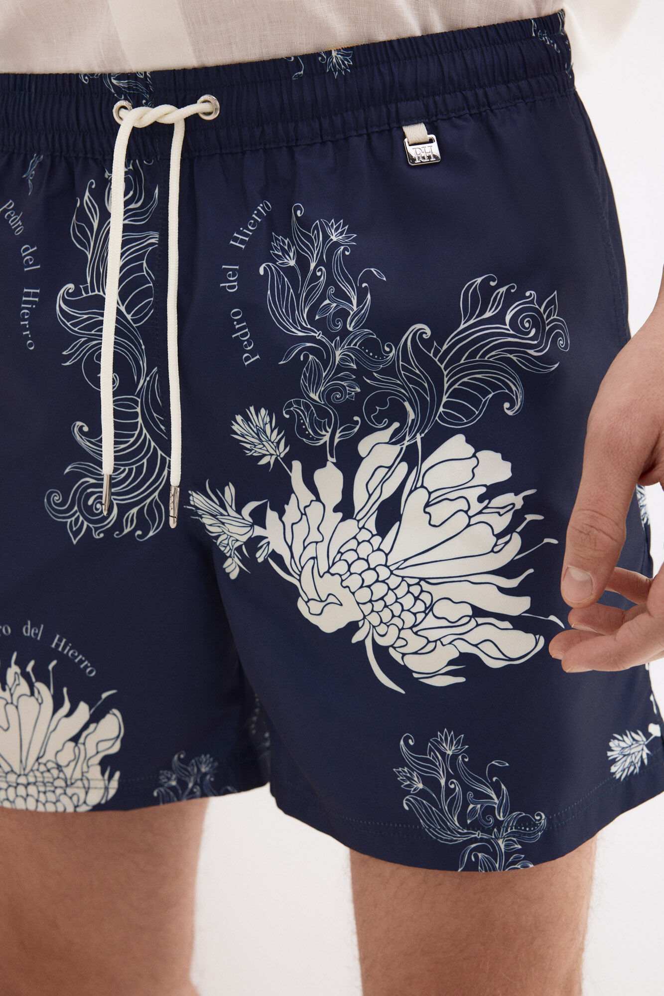 Pedro del Hierro Large floral print swimwear Blue