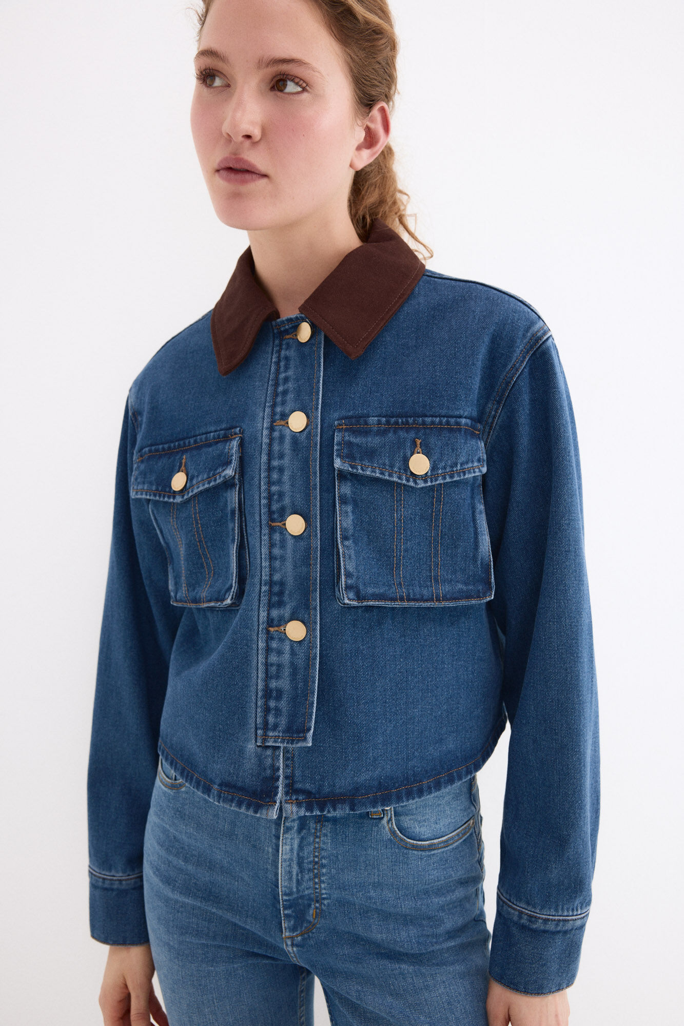 Pedro del Hierro Denim jacket Blue
