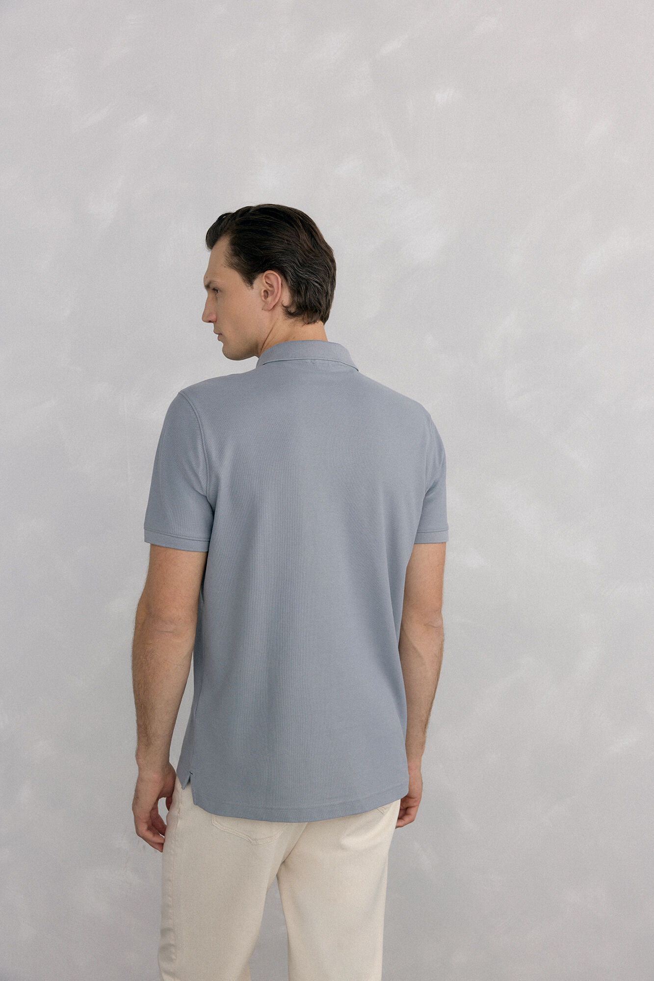 Pedro del Hierro Basic piqu&eacute; polo shirt Grey