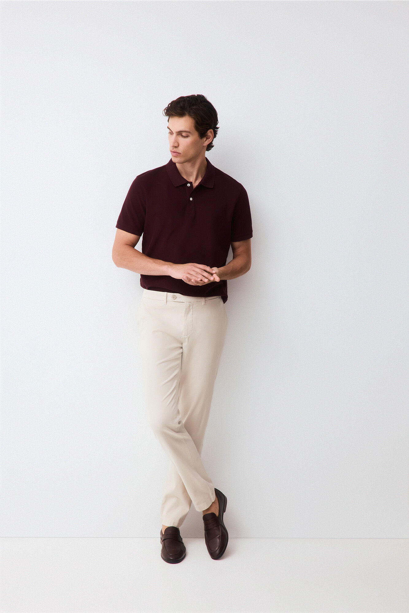 Pedro del Hierro Piqu&eacute; slim fit polo shirt