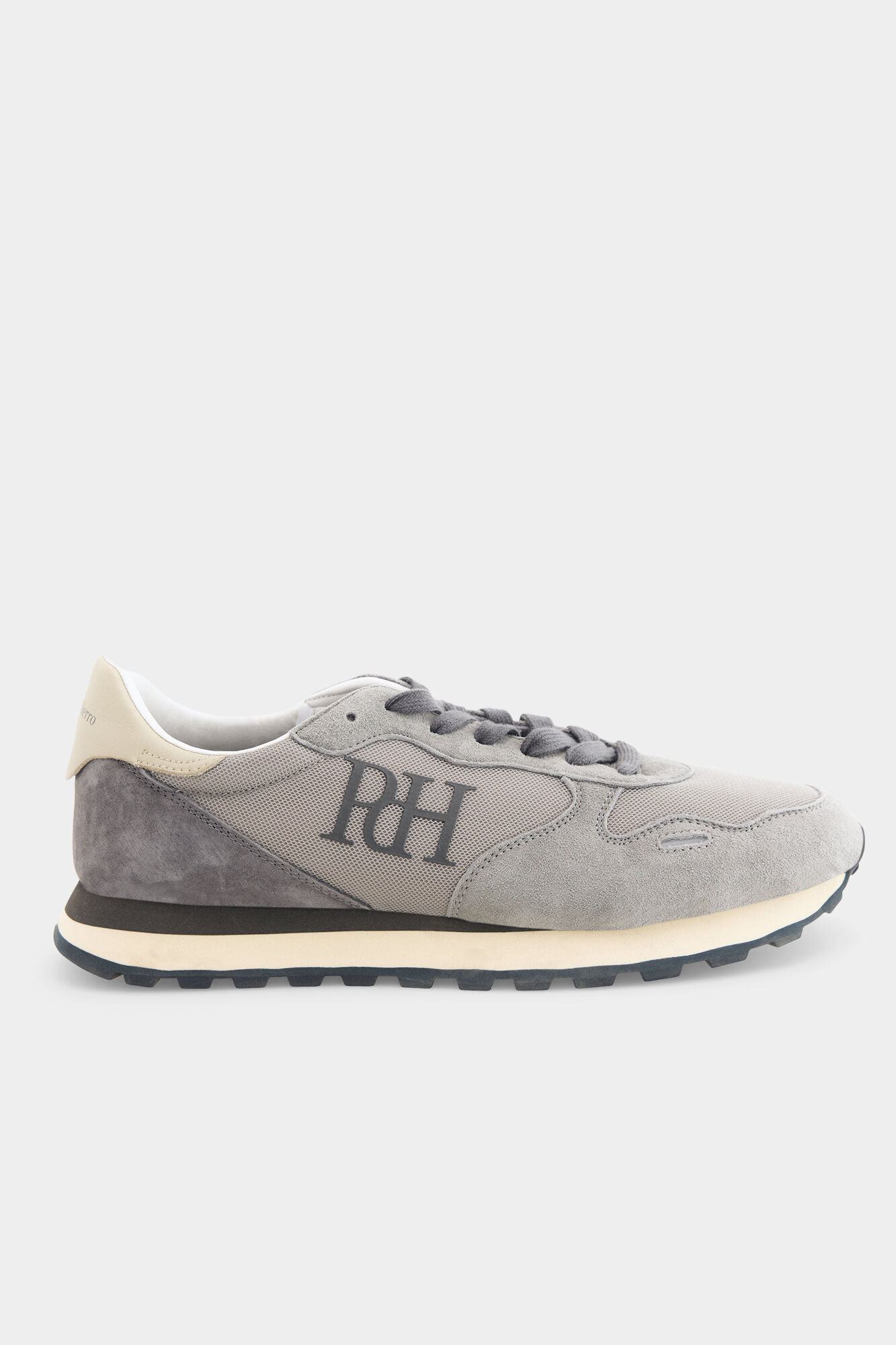 Pedro del Hierro T&eacute;nis em pele e t&ecirc;xtil