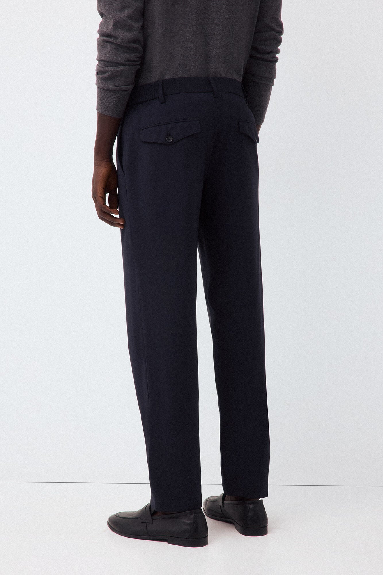 Pedro del Hierro Cal&ccedil;a com el&aacute;stico atr&aacute;s regular Azul