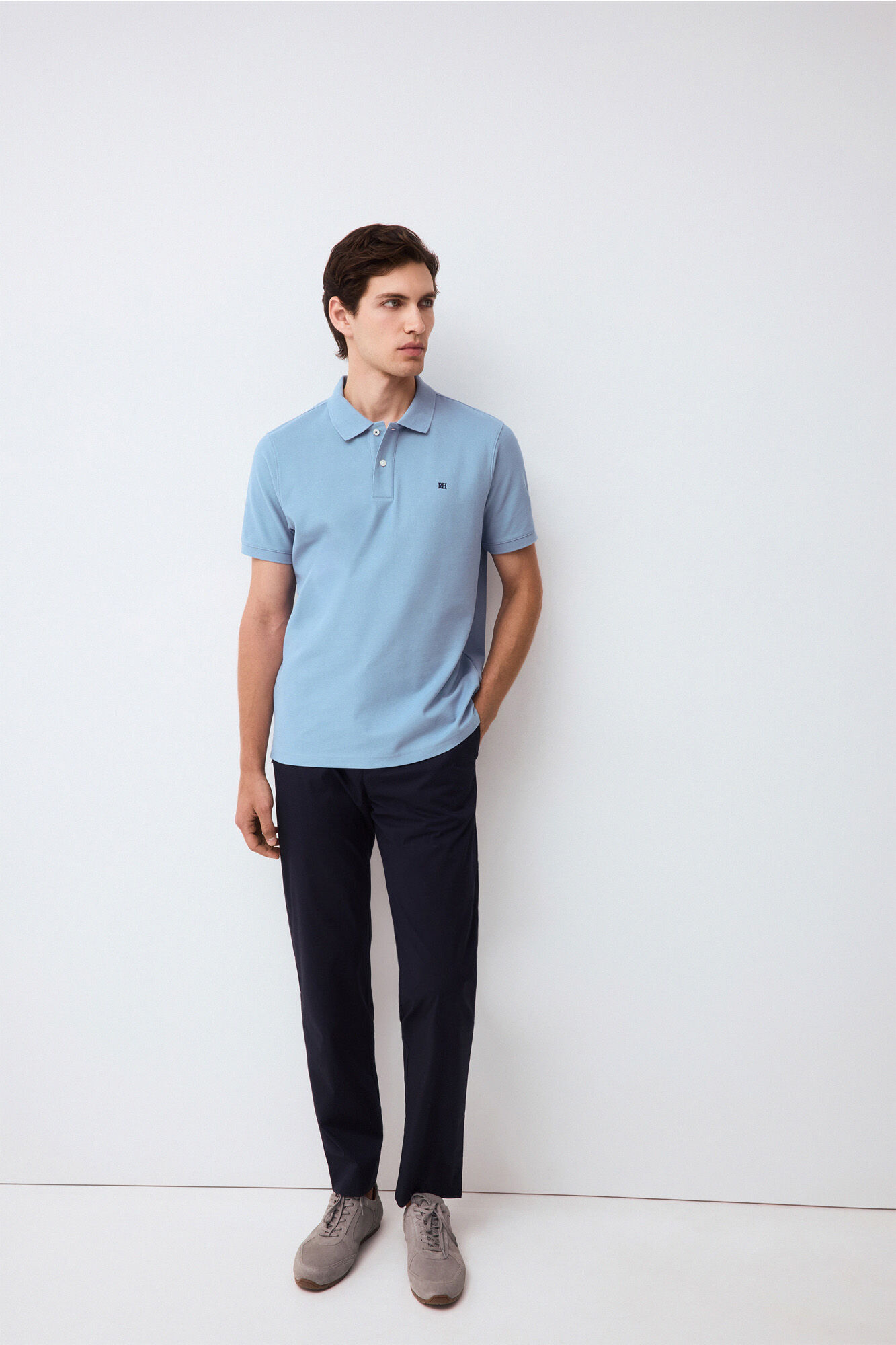 Pedro del Hierro Piqu&eacute; basic polo shirt