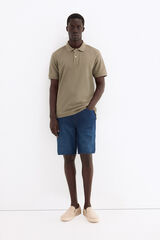 Pedro del Hierro Basic piqu&eacute; polo shirt Green