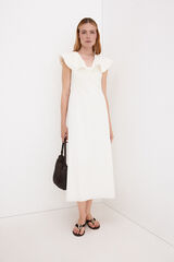 Pedro del Hierro Ruffle midi dress White