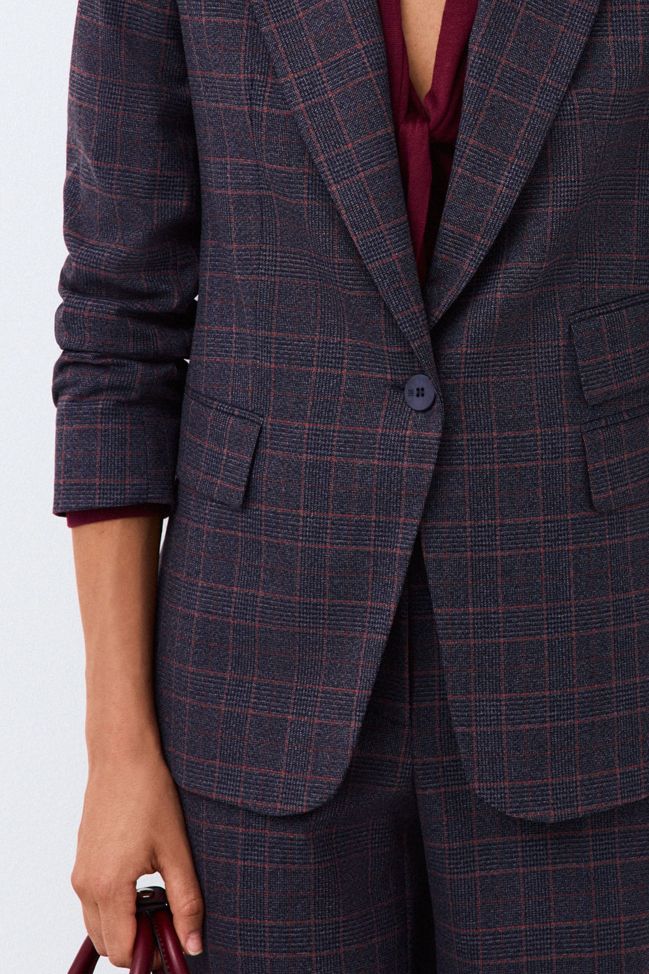Pedro del Hierro Blazer cuadros entallada