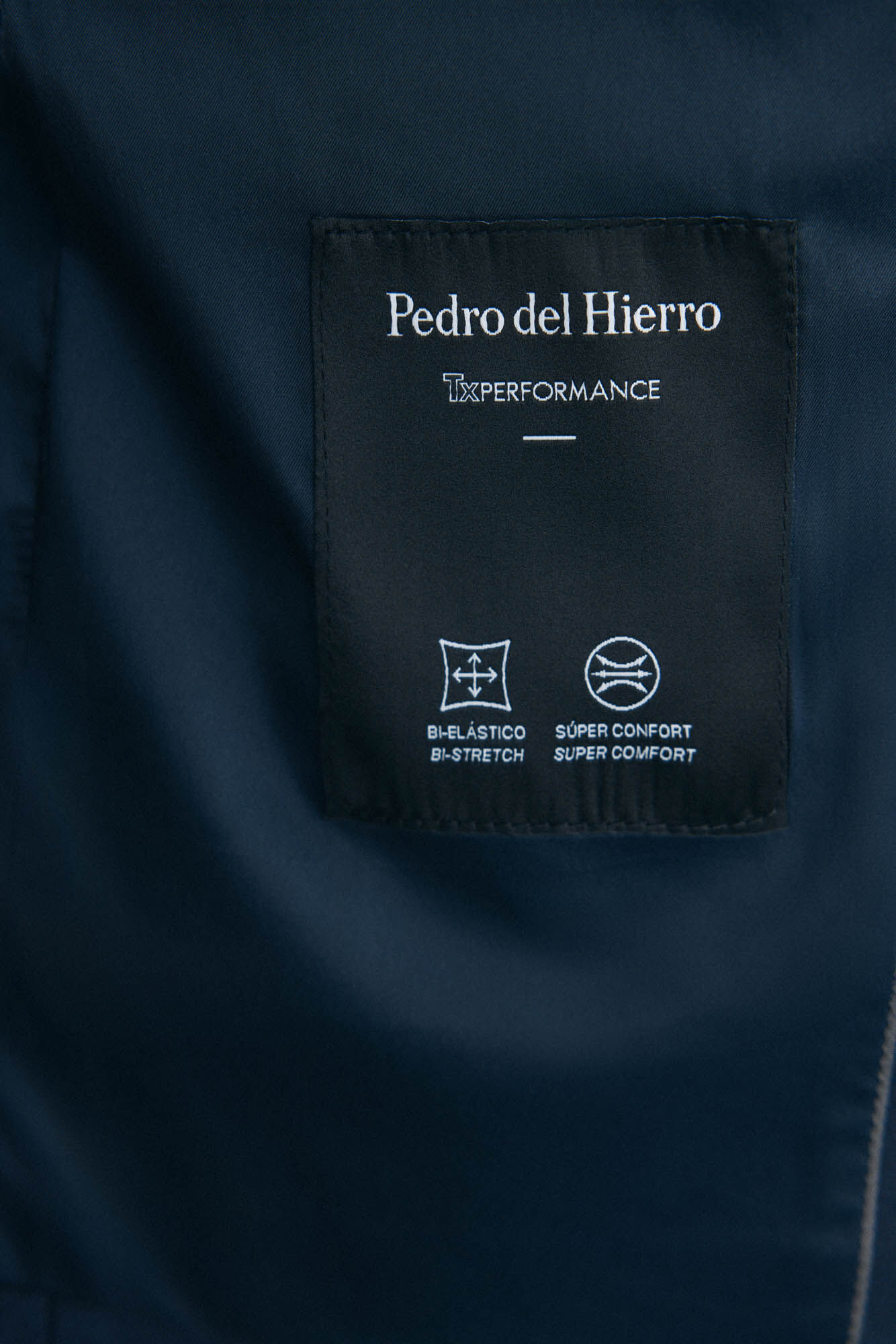 Pedro del Hierro Blazer estilo olho de p&aacute;ssaro com dois el&aacute;sticos e corte slim Azul