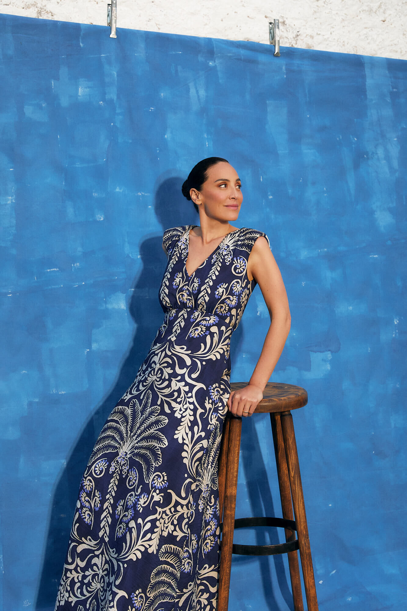 TFP by Tamara Falc&oacute; Long printed dress