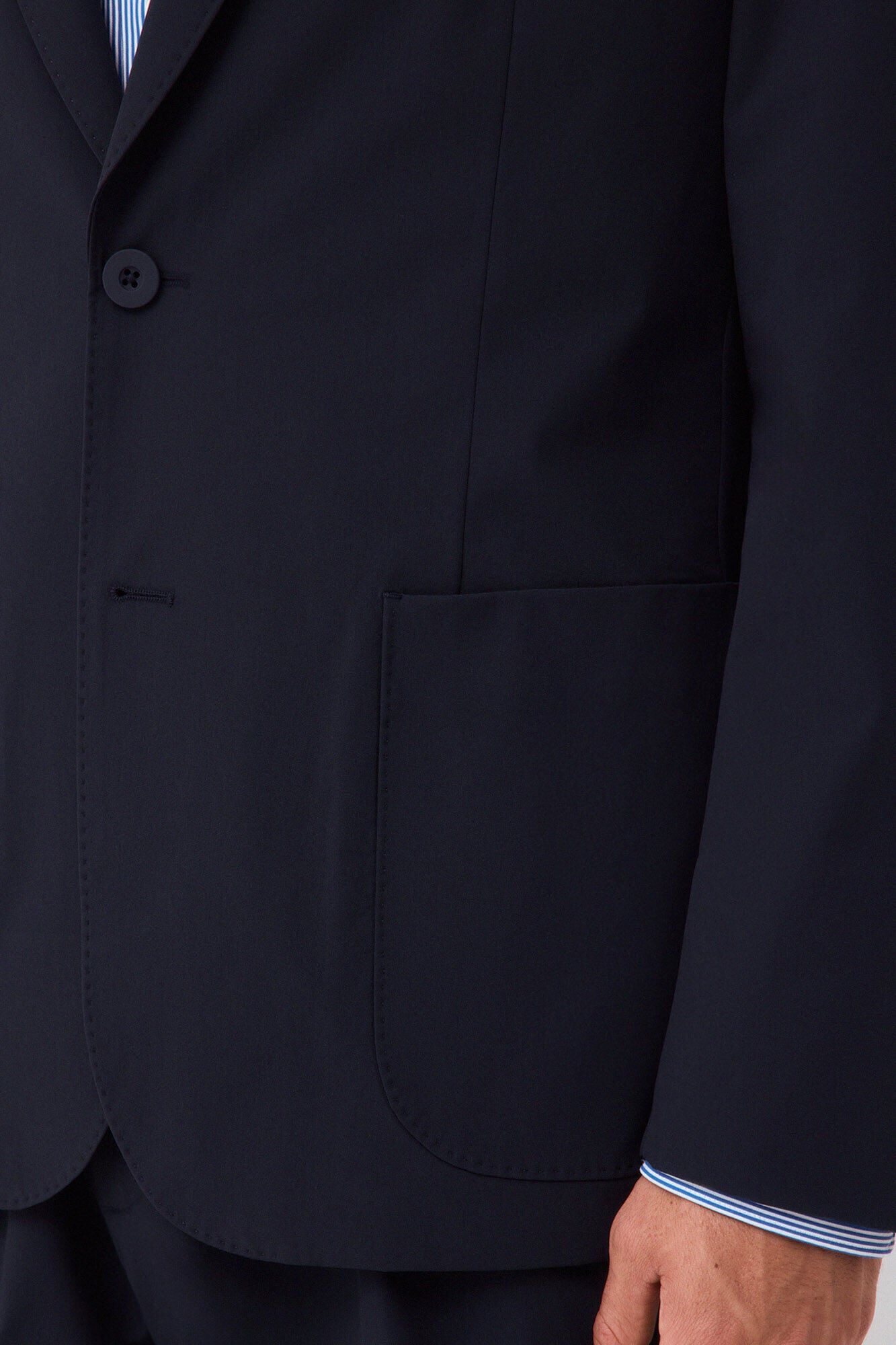 Pedro del Hierro Technical coordinated suit blazer Blue