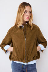 Pedro del Hierro Suede bomber Brown