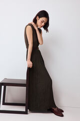 Pedro del Hierro Combined dress with knot detail Green