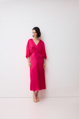 Pedro del Hierro Draped fluid sleeve dress Pink