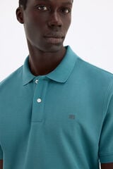 Pedro del Hierro Basic piqu&eacute; polo shirt Turquoise