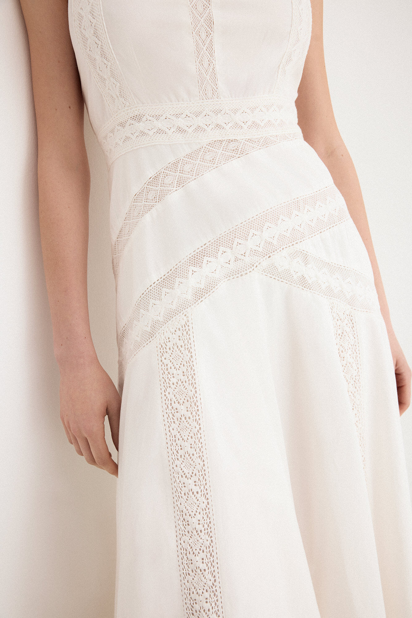 TFP by Tamara Falc&oacute; Embroidered straps dress
