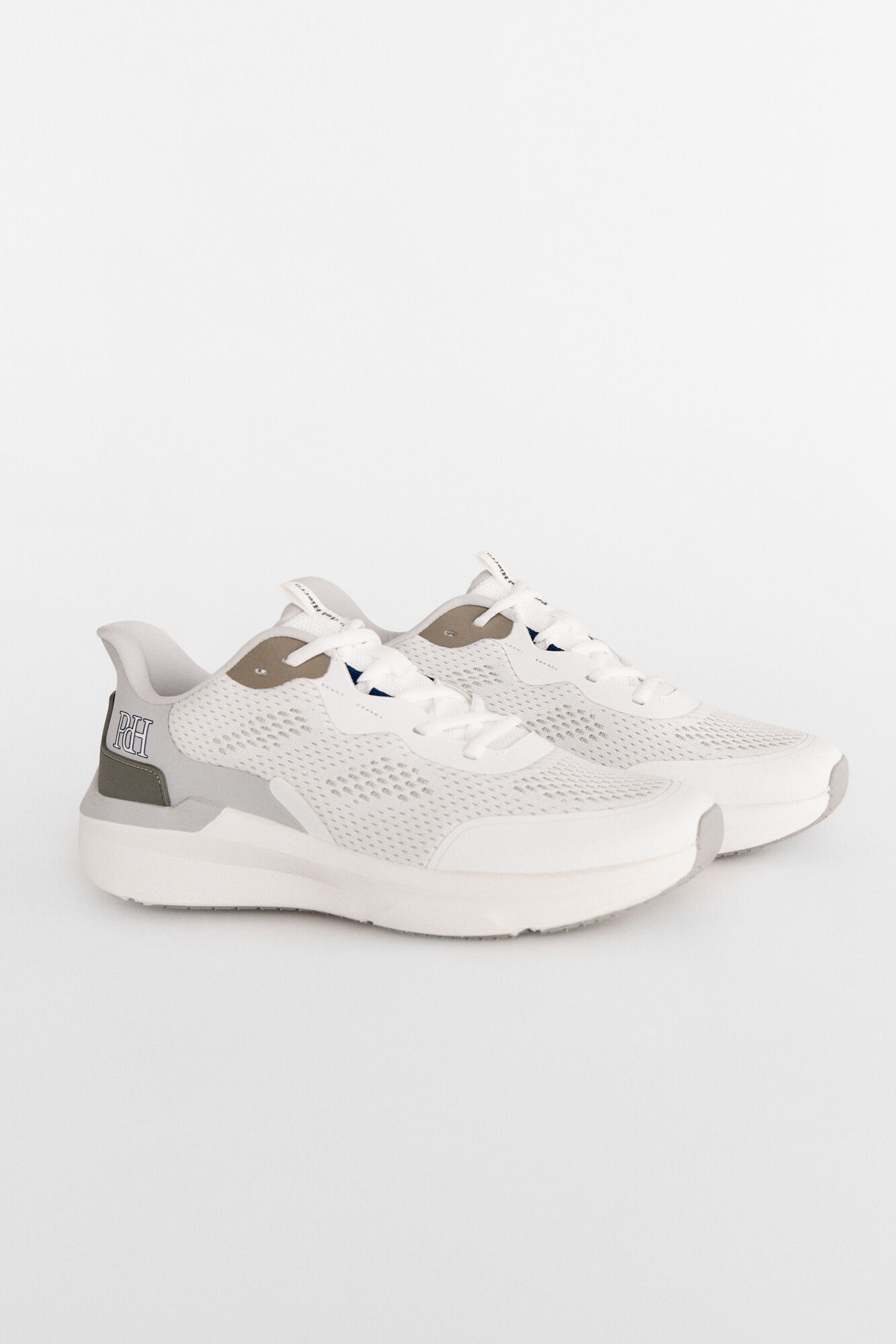 Pedro del Hierro Textile shoe with laces White