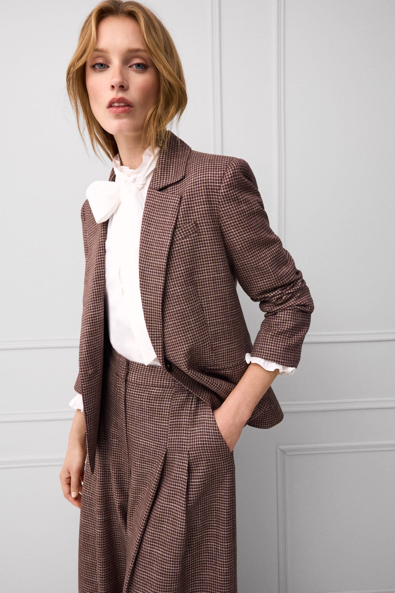 TFP by Tamara Falc&oacute; Blazer de cuadritos