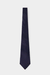 Pedro del Hierro Extra-fine silk tie Blue