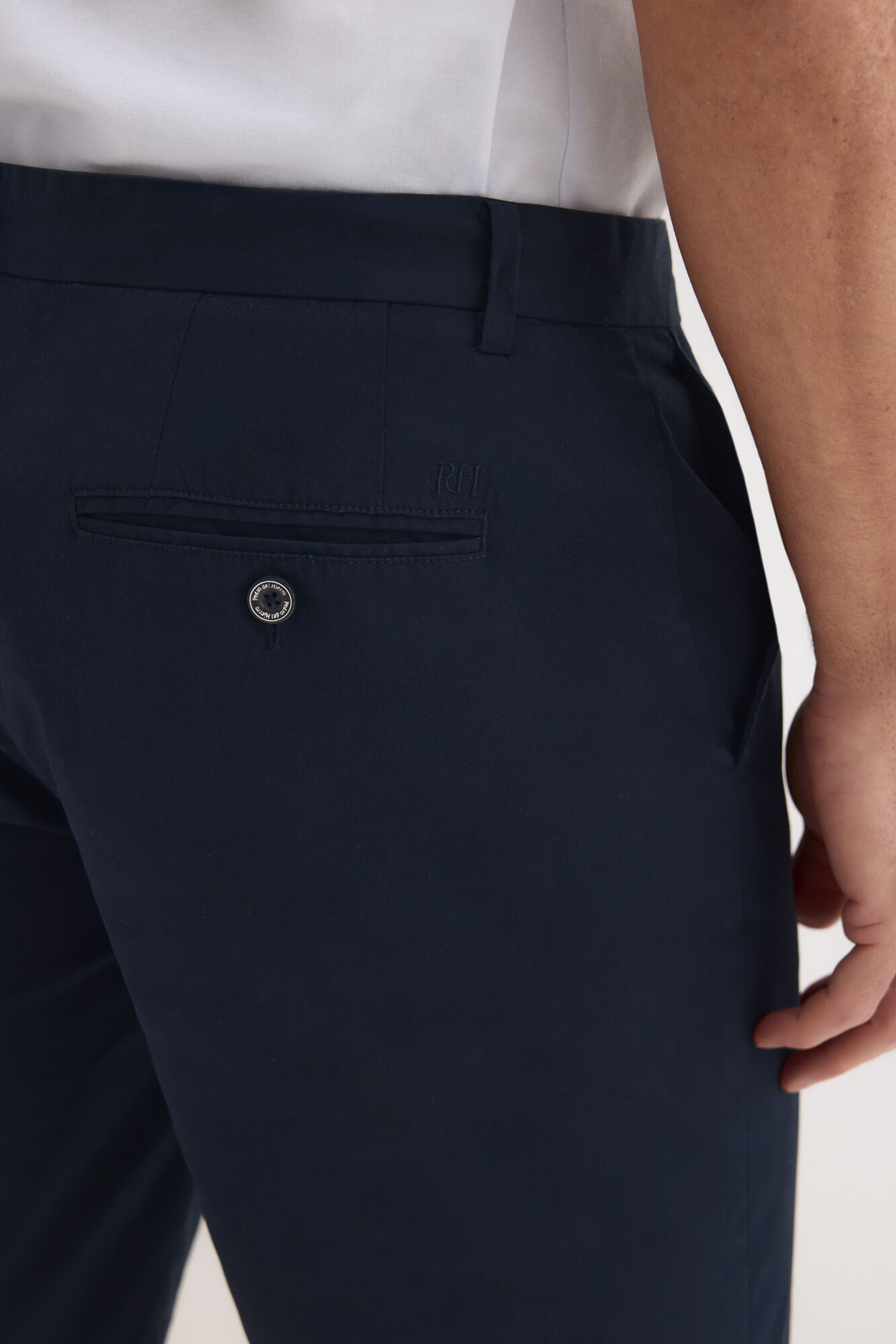 Pedro del Hierro Basic regular Bermuda shorts Blue