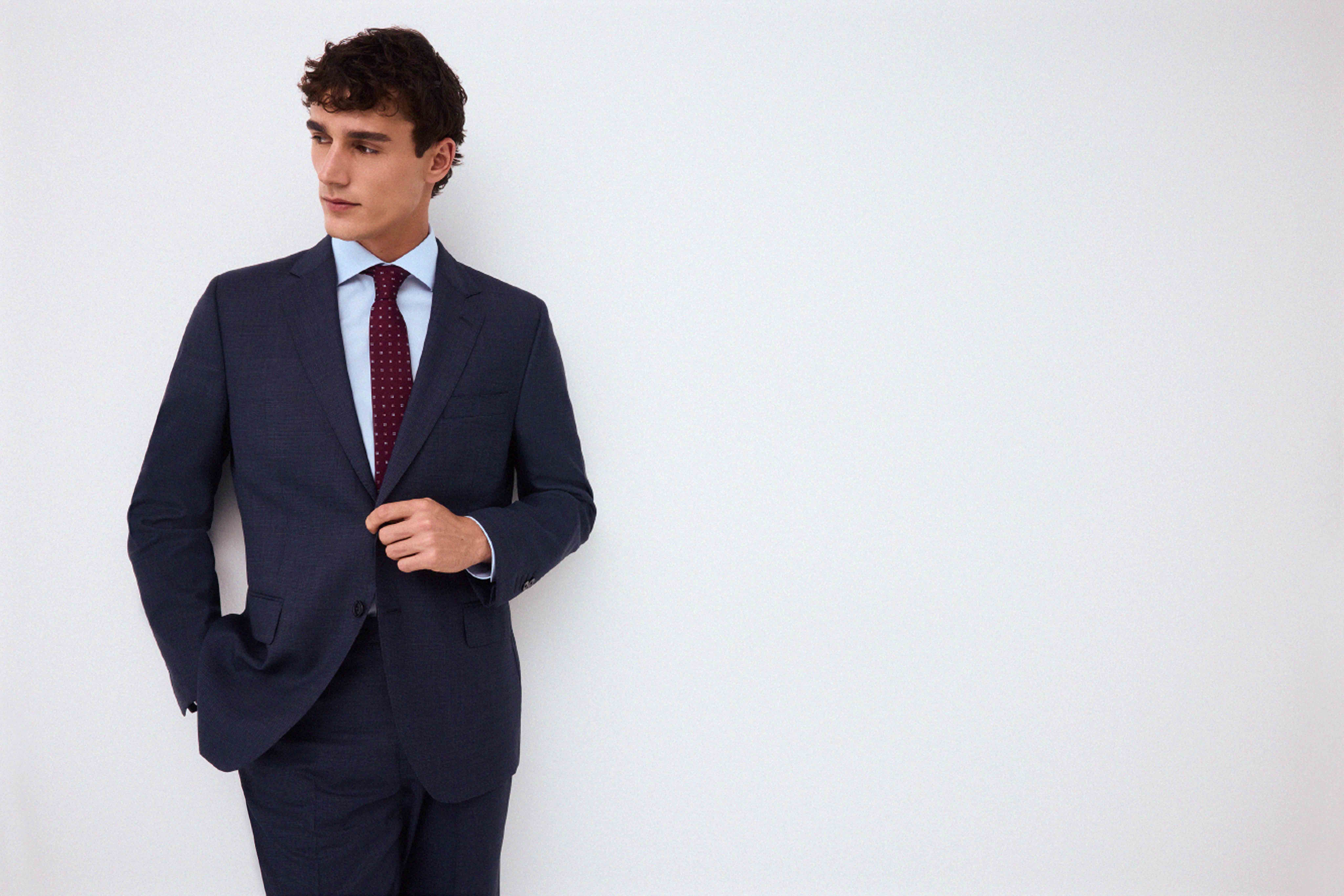 Pedro del Hierro Blue tailored coordinated suit jacket Blue