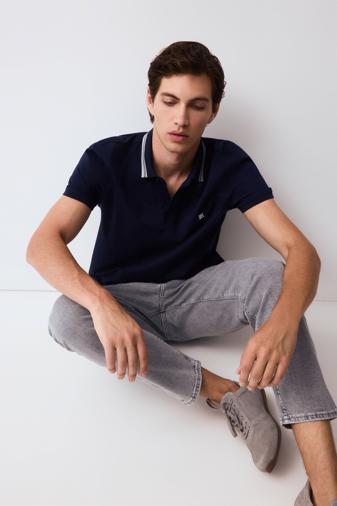 Pedro del Hierro Fancy collared polo shirt
