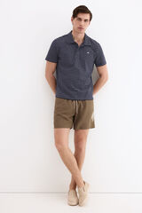 Pedro del Hierro Plain big side logo swimwear Green