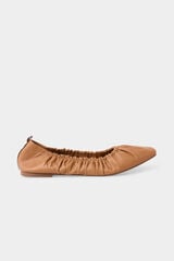 Pedro del Hierro Leather ballet flats Beige
