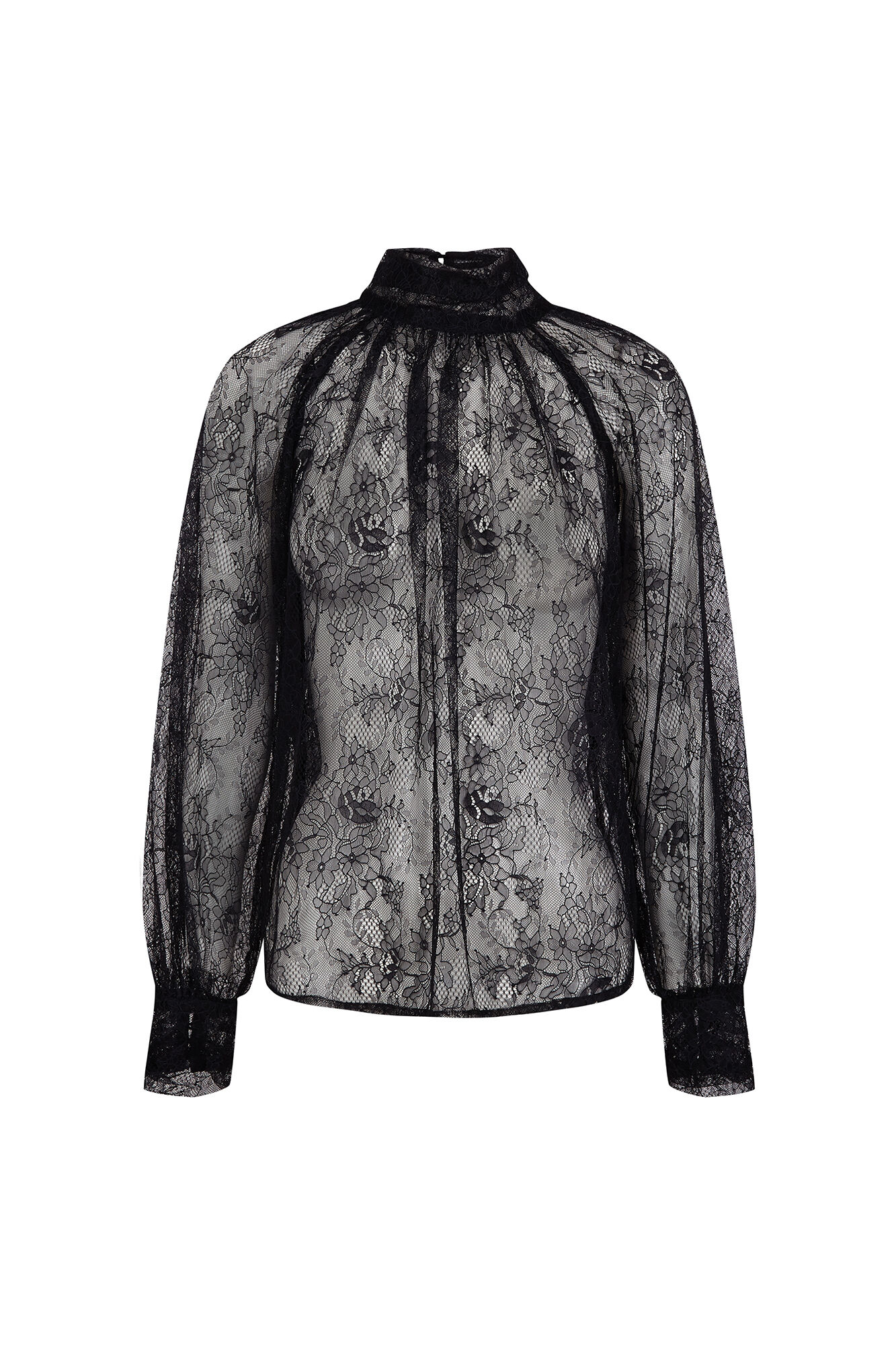 Pedro del Hierro Lace romantic blouse Black