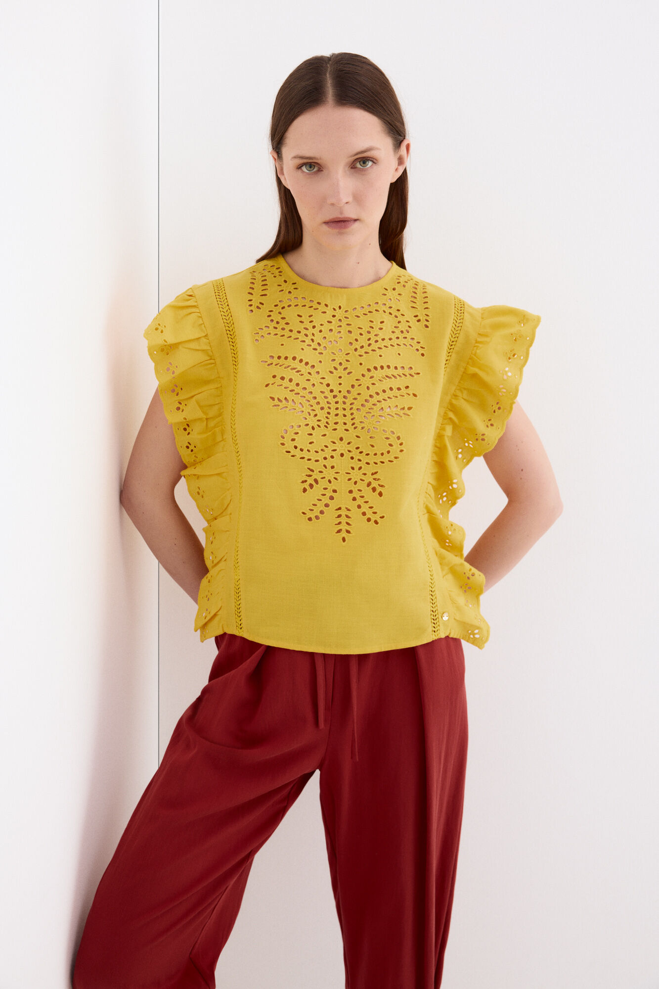 Pedro del Hierro Camiseta sin mangas con dorados