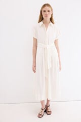 Pedro del Hierro Poplin shirt dress Ecru