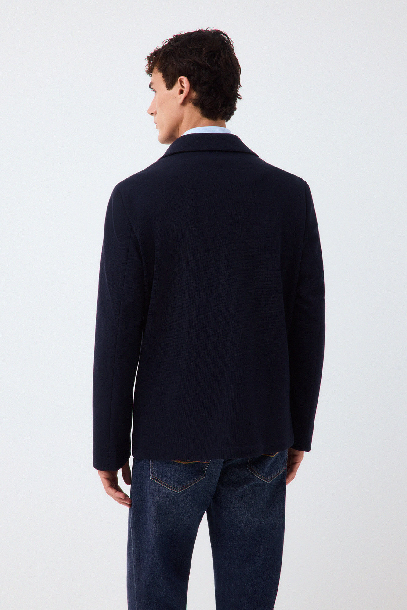 Pedro del Hierro Knit overshirt Blue