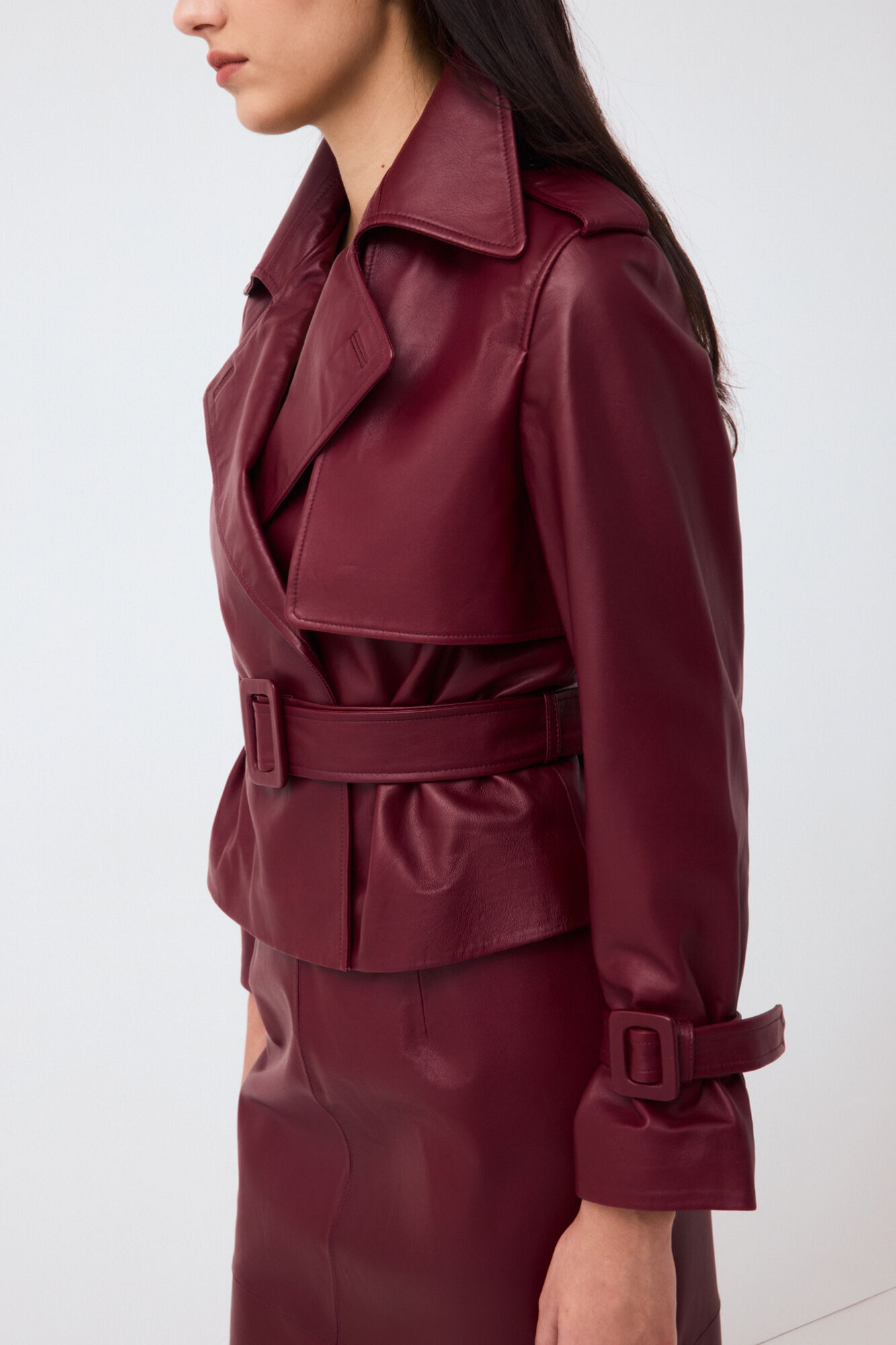 Pedro del Hierro Suede short trench