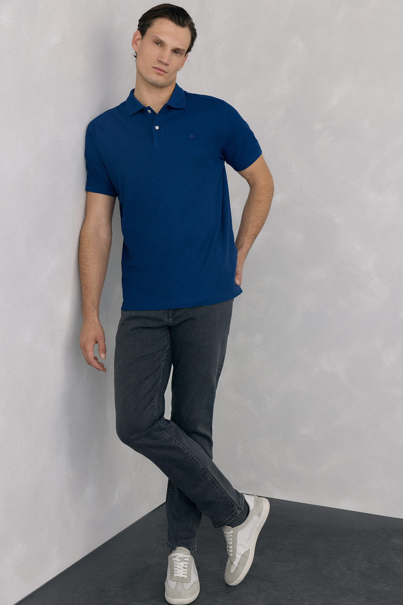 Pedro del Hierro Polo b&aacute;sico em piqu&eacute;