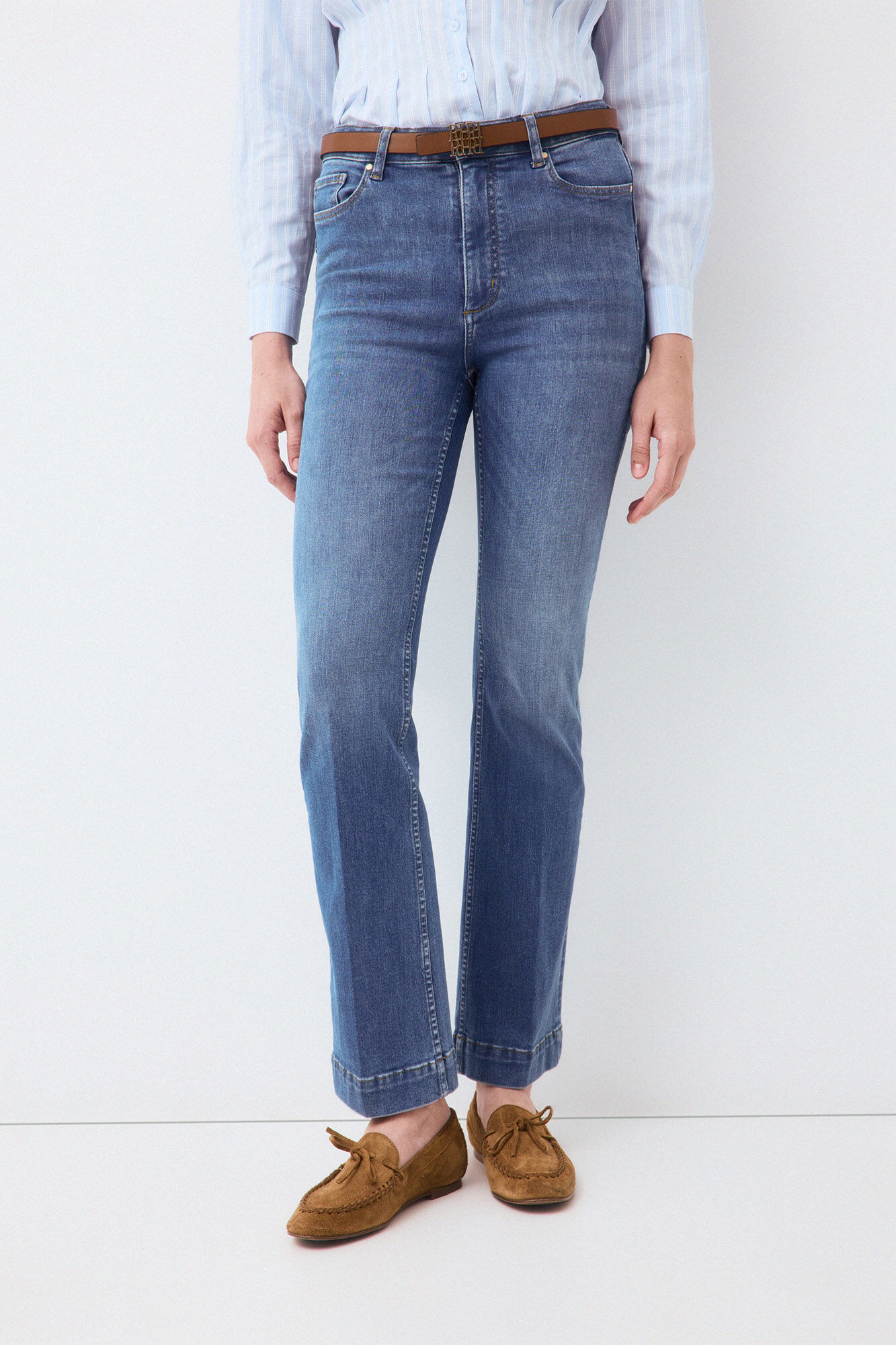 Pedro del Hierro Basic push up stove pipe jeans Blue