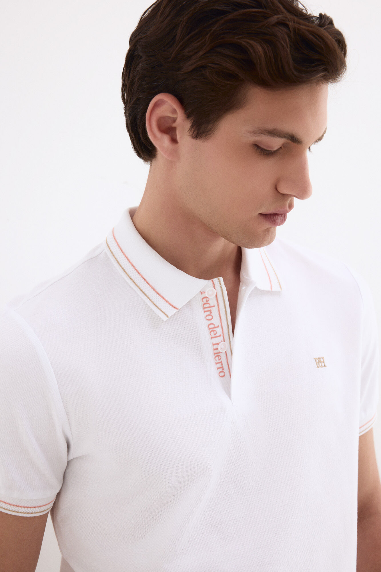 Pedro del Hierro Jacquard polo shirt
