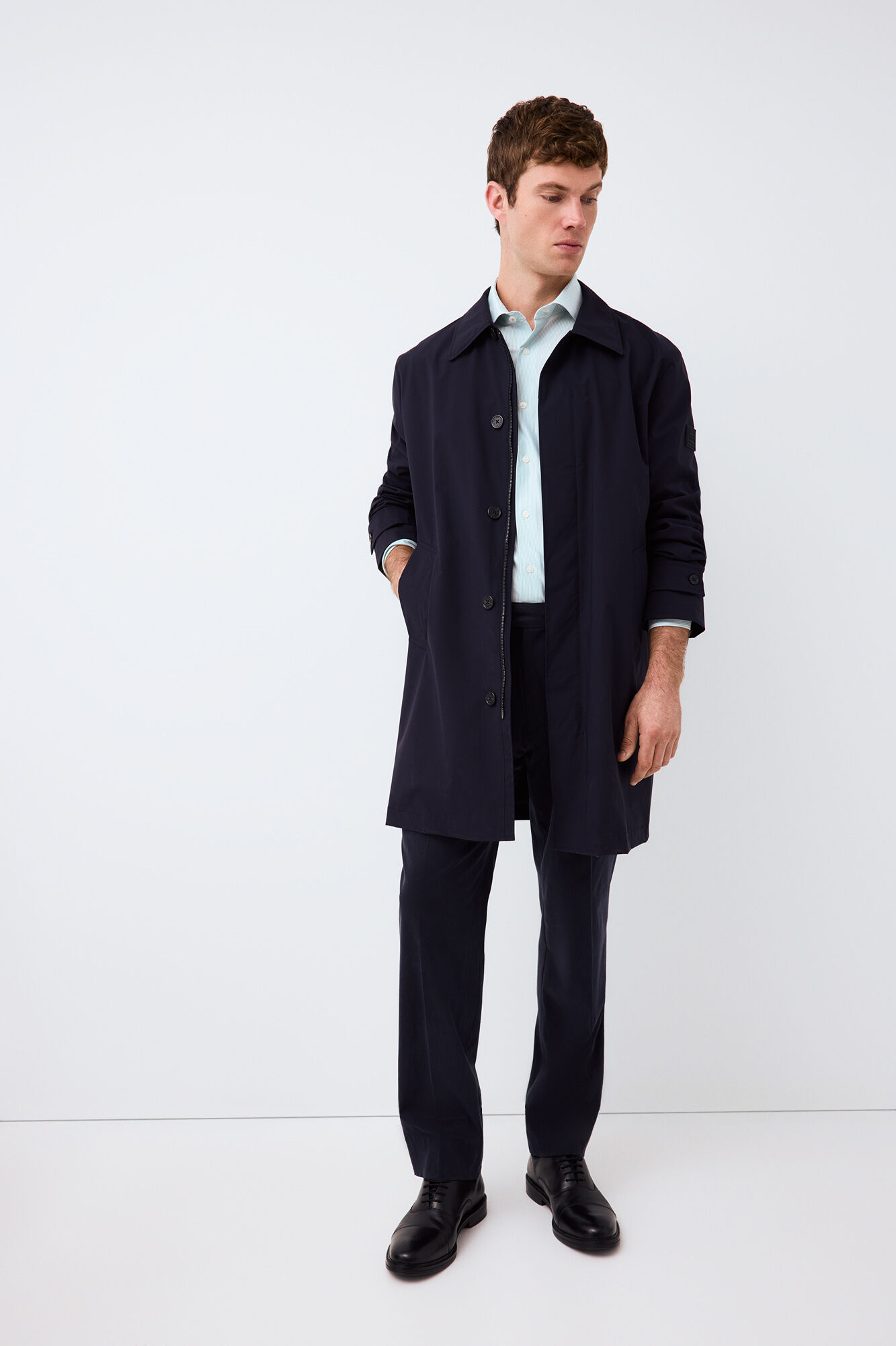 Pedro del Hierro Striped jersey-knit shirt Green
