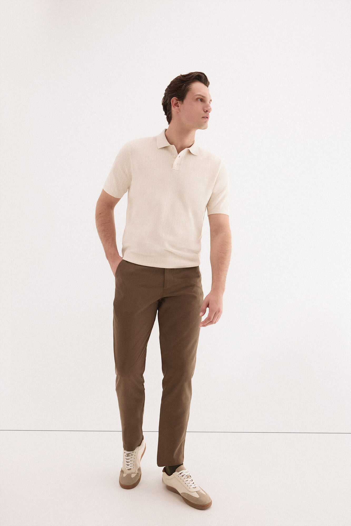 Pedro del Hierro Premium striped short sleeve polo shirt