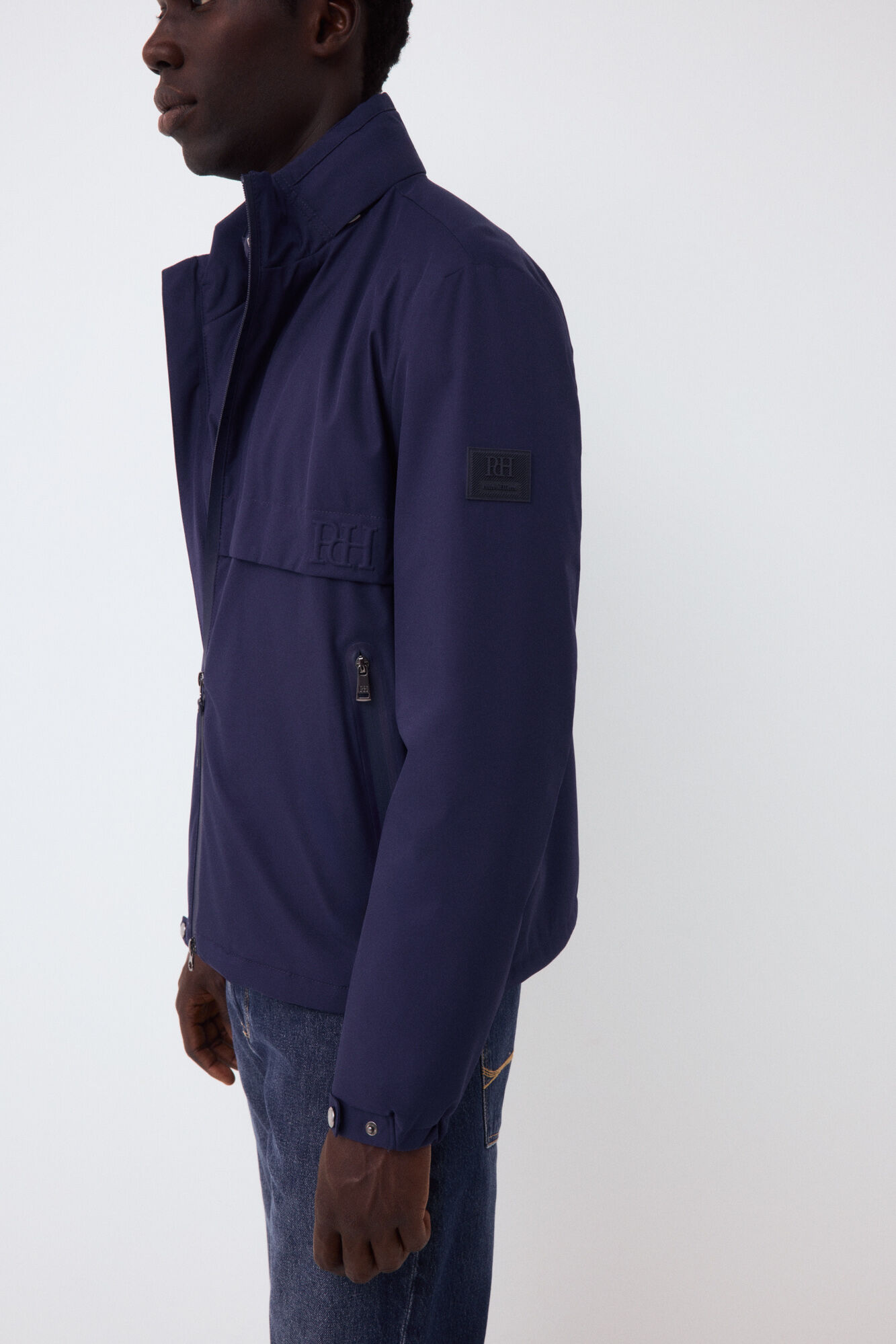 Pedro del Hierro Jacket with zip fastening lining Blue
