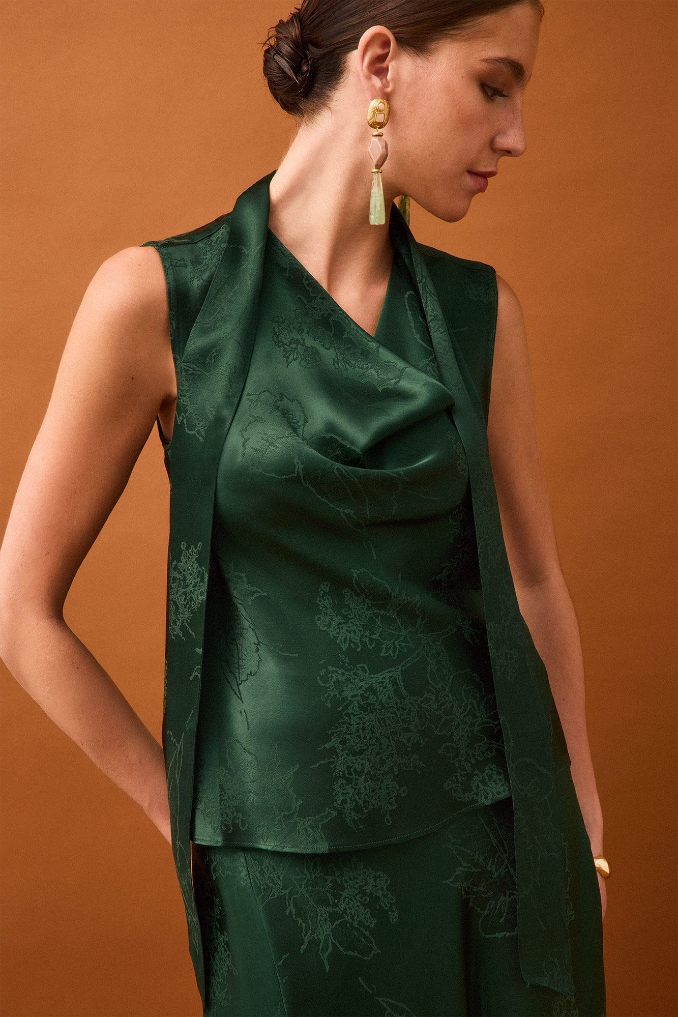 Pedro del Hierro Top lazo jacquard