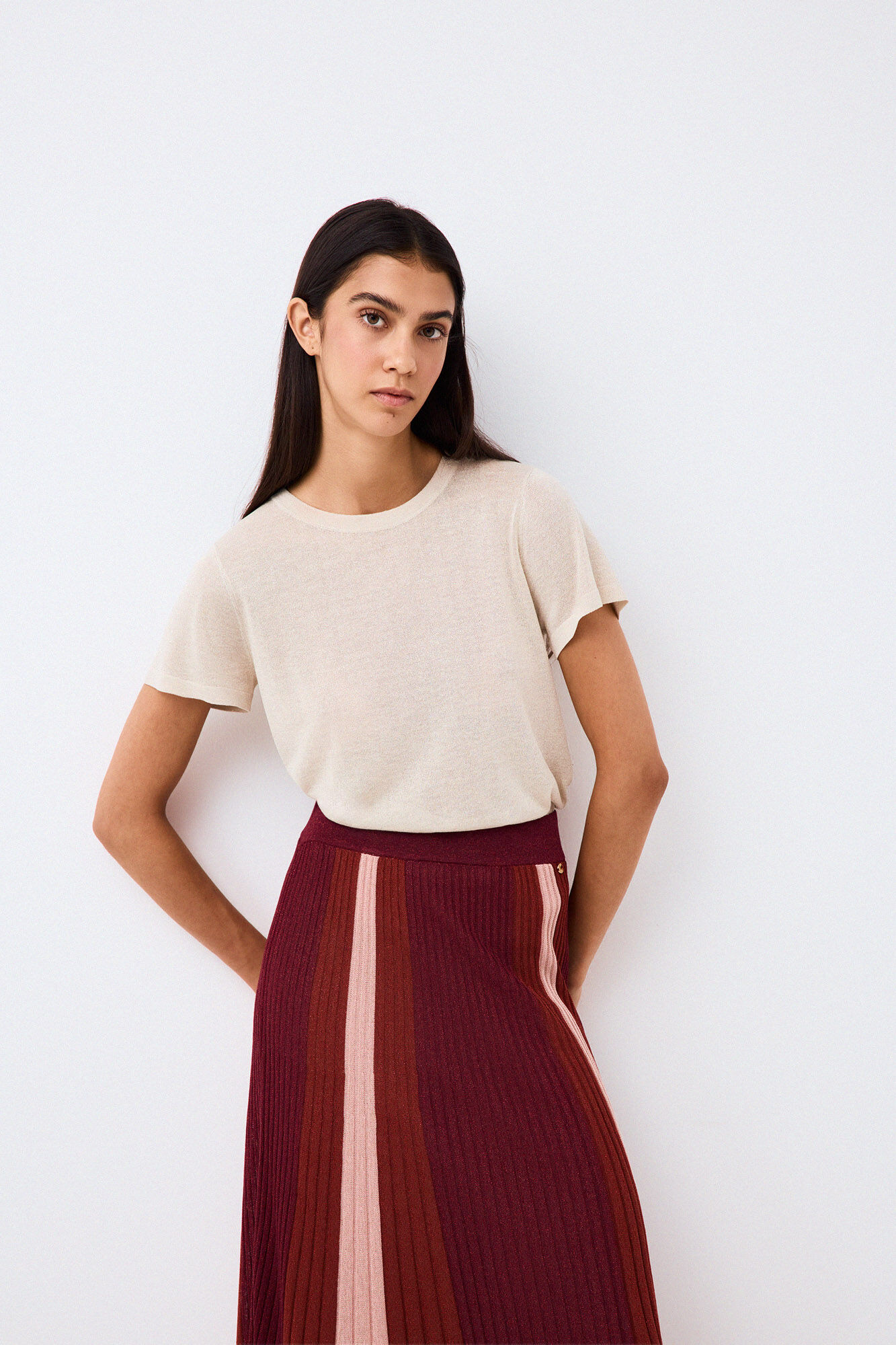 Pedro del Hierro Top de punto lurex