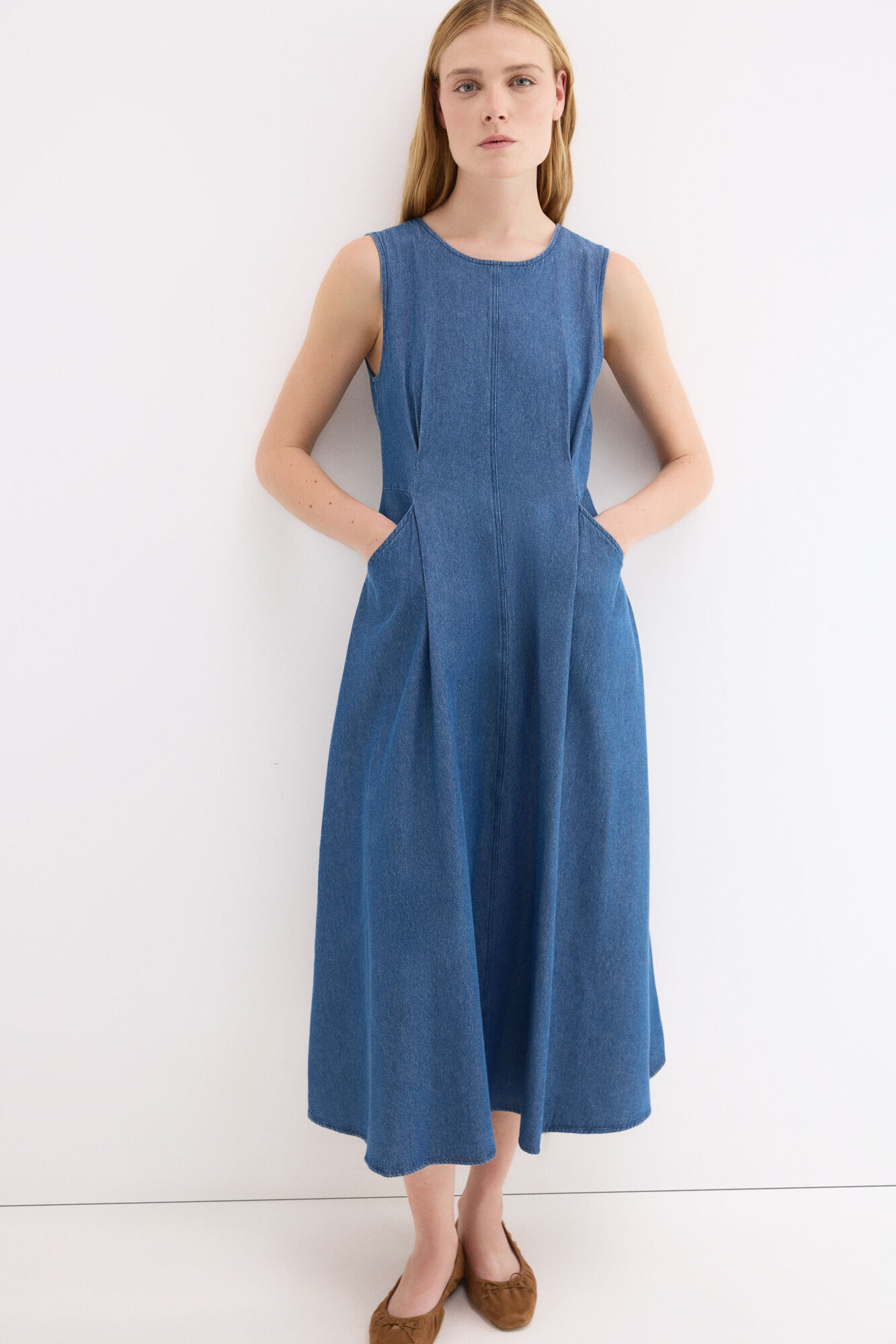 Pedro del Hierro Vestido denim Azul