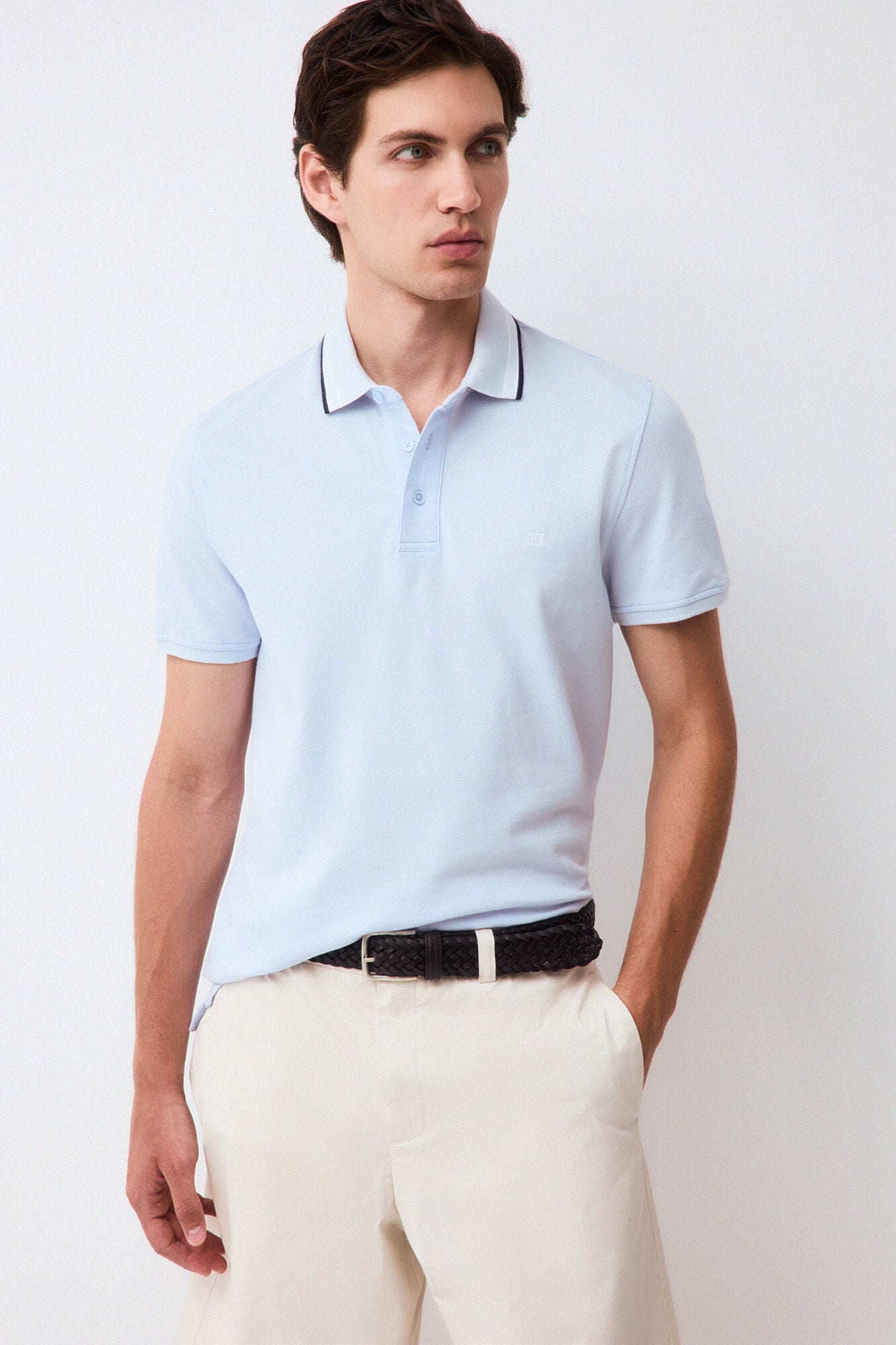 Pedro del Hierro Fancy collared polo shirt