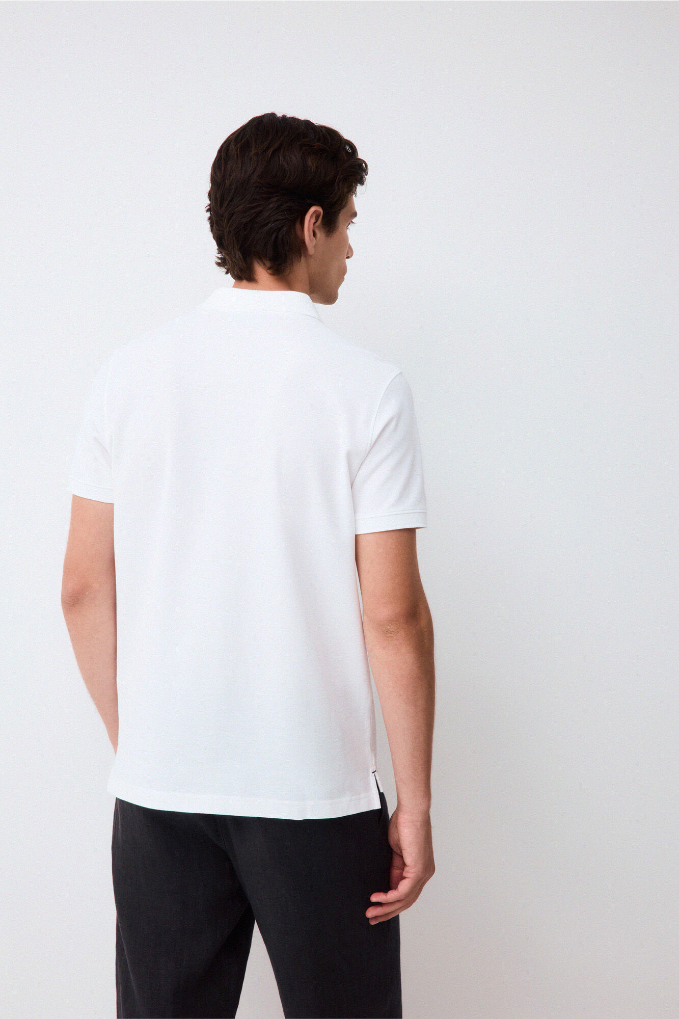 Pedro del Hierro Piqu&eacute; slim fit polo shirt White