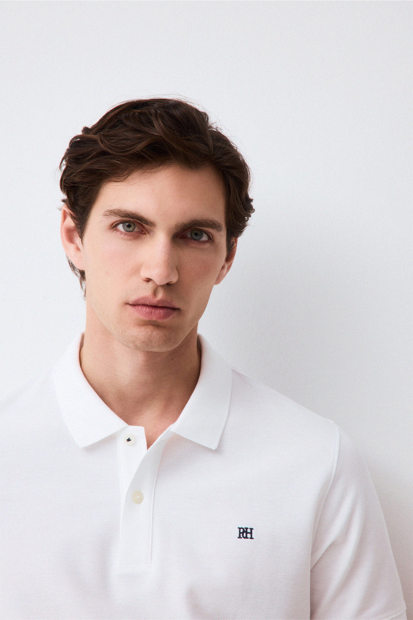 Pedro del Hierro Piqu&eacute; slim fit polo shirt White