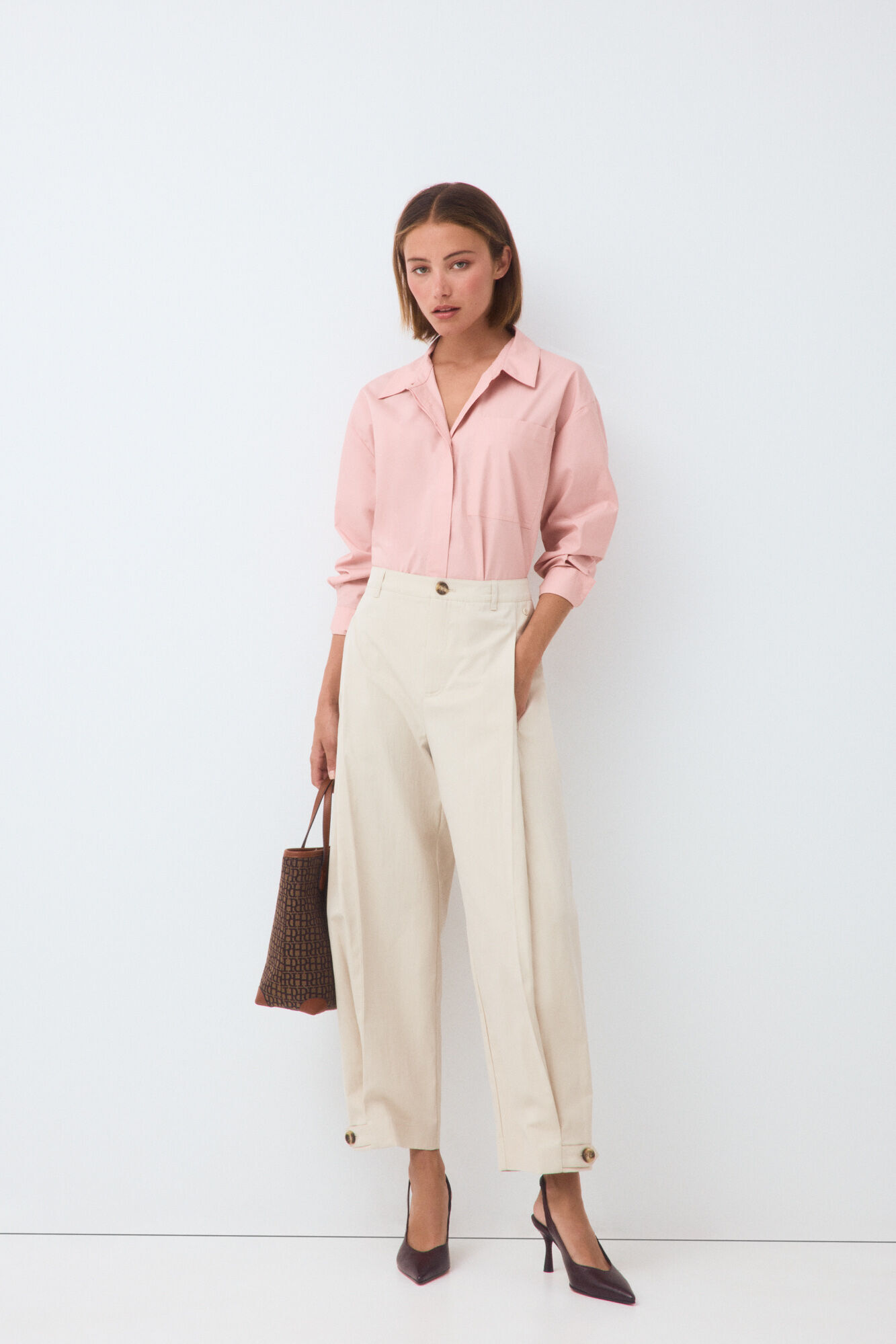 Pedro del Hierro Plain loose shirt