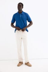 Pedro del Hierro Polo b&aacute;sico em piqu&eacute; Azul
