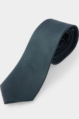 Pedro del Hierro Extra-fine silk tie Green