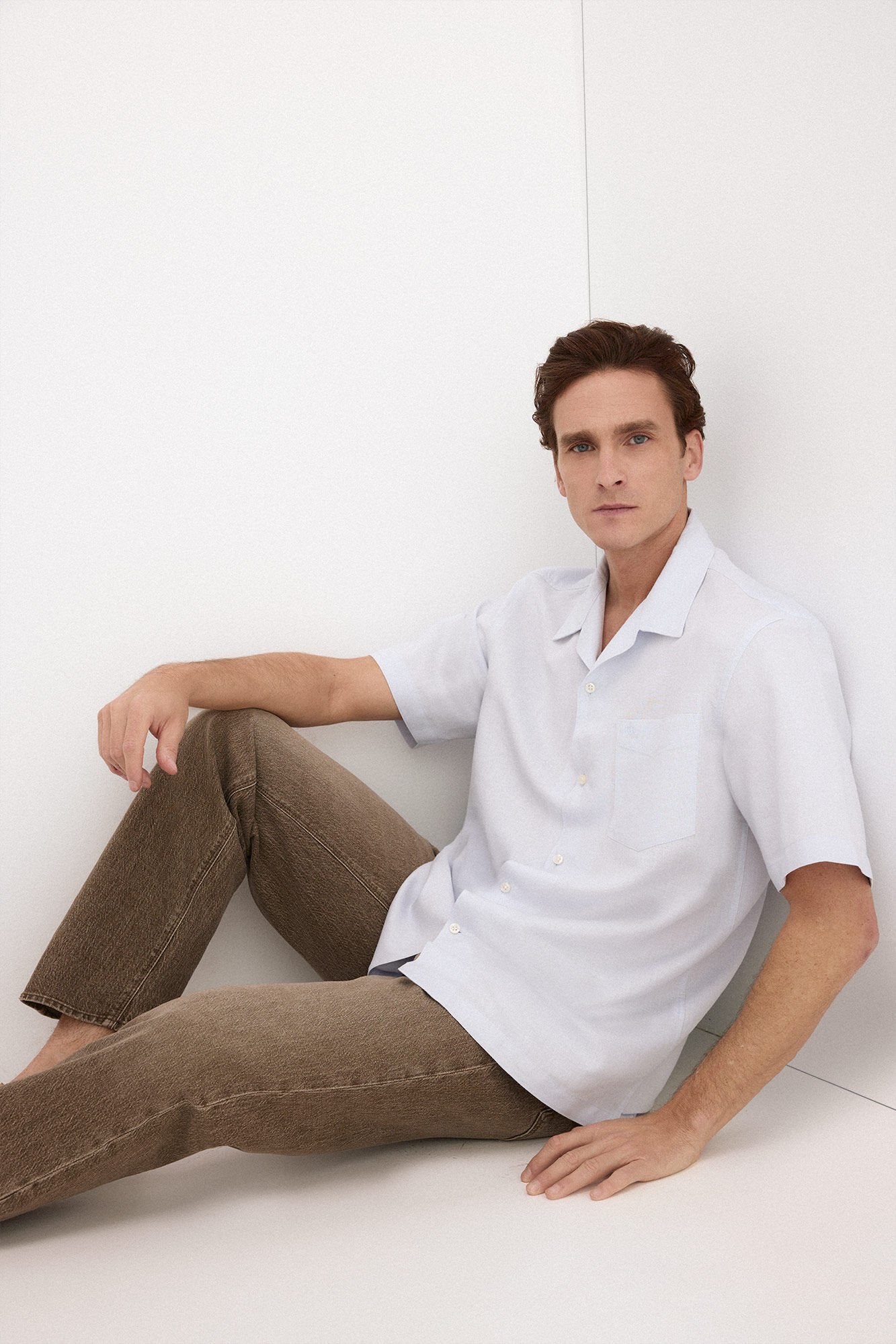 Pedro del Hierro Linen cotton short sleeve shirt