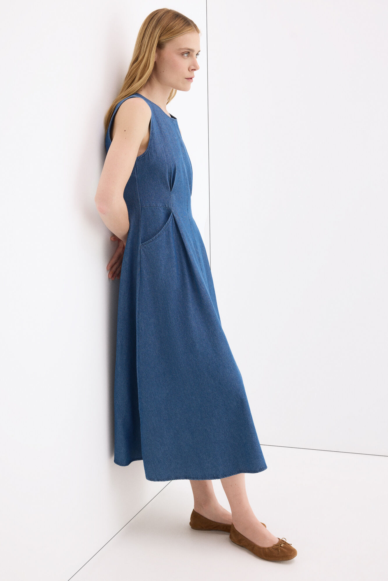 Pedro del Hierro Vestido denim Azul
