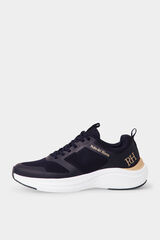 Pedro del Hierro Ultralight fabric lace-up sneaker Blue